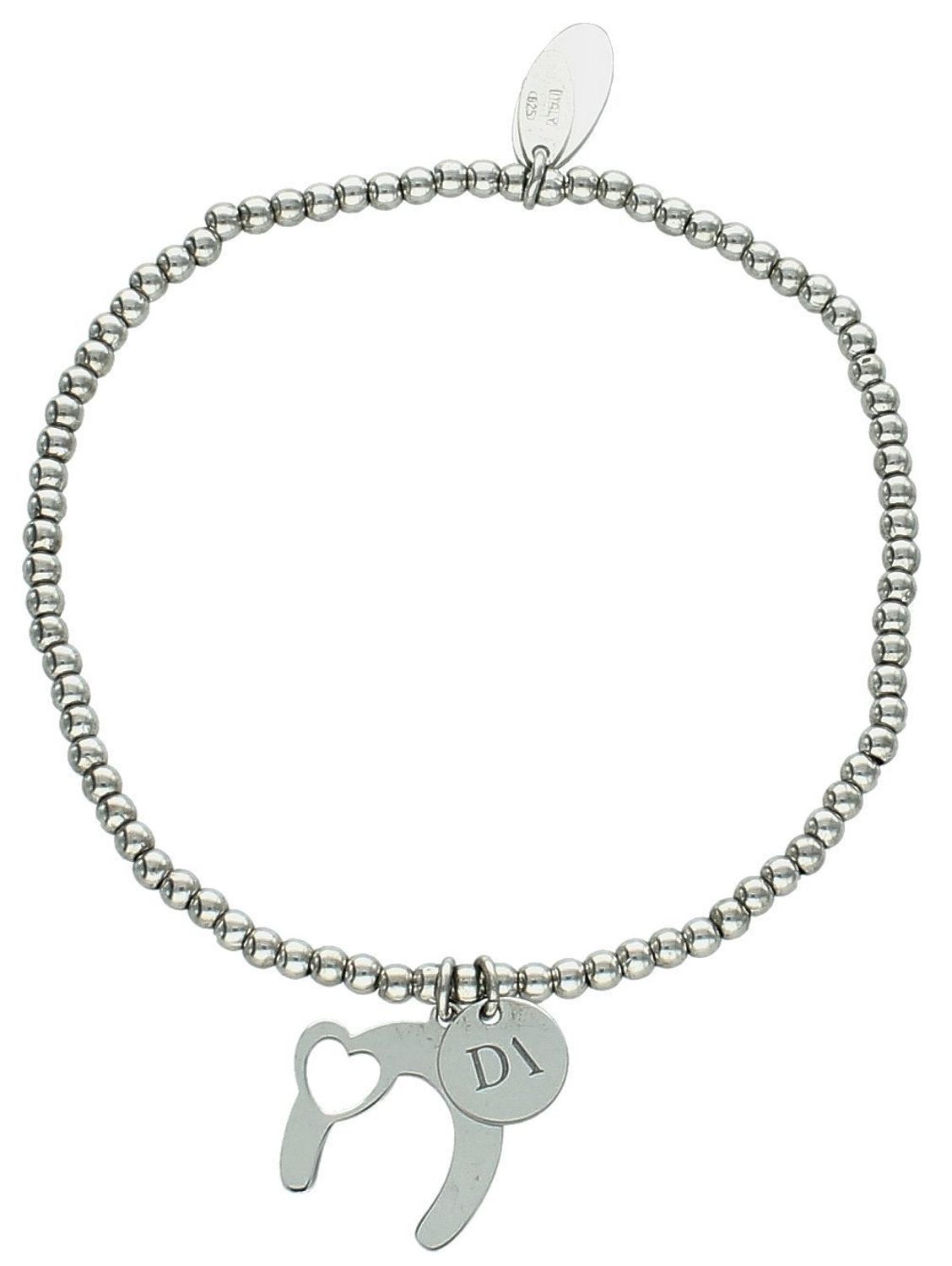 Srebrna bransoletka damska podkowa i serce srebro 925 . Srebrna bransoletka 925 z kuleczkami podkowa Dall'Acqua✓Dall’Acqua na nowo definiuje piękno i jakość biżuterii w Polsce. To biżuteria klasy premium1.jpg